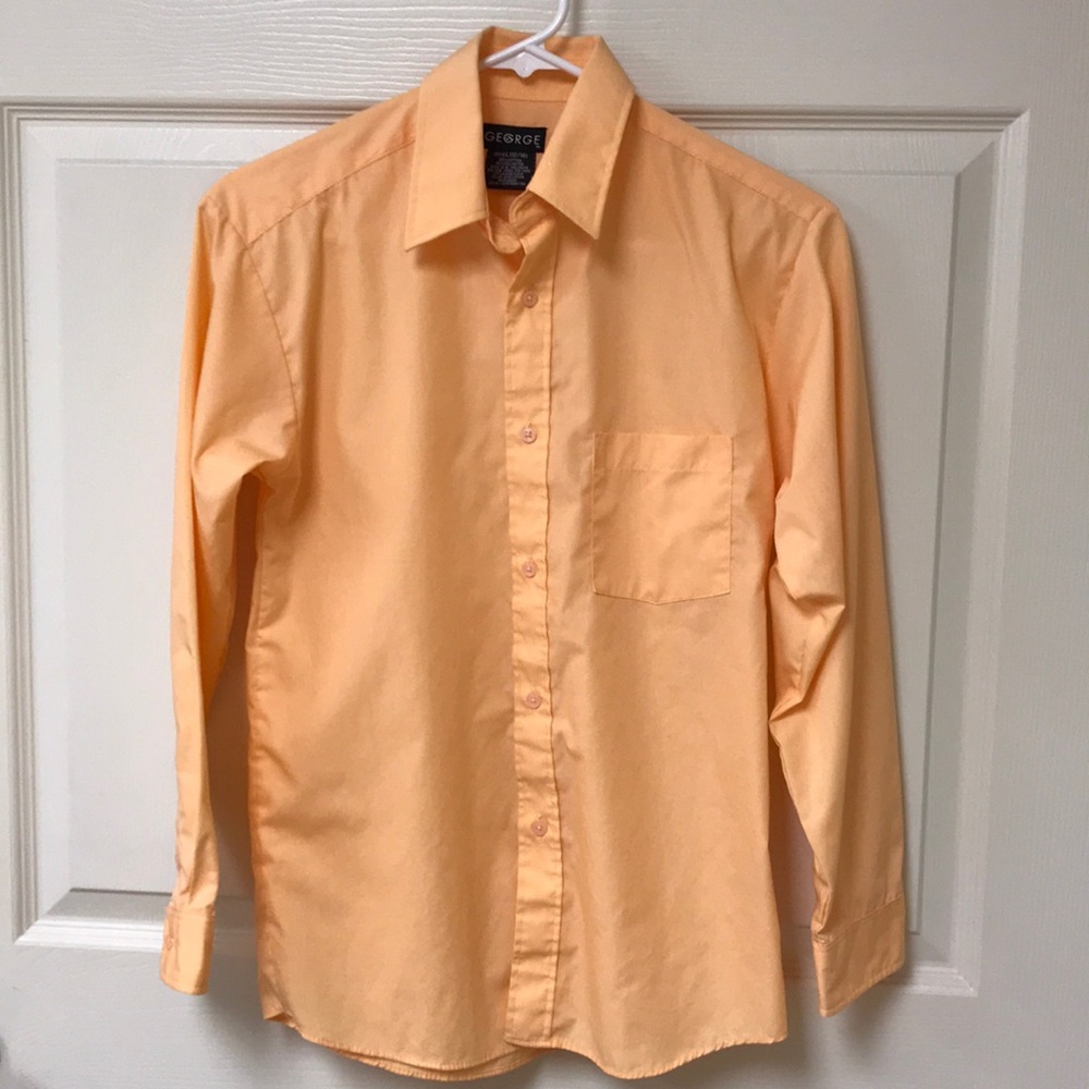 Boys peach/orange dress shirt